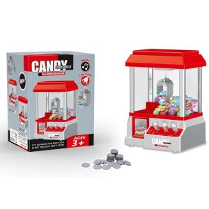 DIY Mini Claw Machine Toy Doll Kids Coin Operated Play Game Mini Claw Catch Toy Crane Coin Candy Machines Music Doll Gifts
