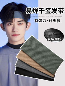 ผ้าพันคอสปอร์ตผ้าถักแบบหนาสำหรับผู้ชาย ผ้าพันคอแบบสวมหัวดูดซับเหงื่อสำหรับใส่กลางแจ้ง ฤดูใบไม้ร่วง/ฤดูหนาว ประดับผม