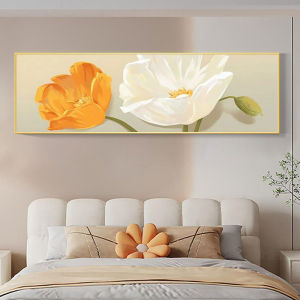 Bedroom Diamond Painting Floral Crystal Cross Stitch Warmth Modern Simple Style Unframed Artwork for Sleep Space Decor