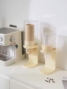BHQ Disposable Paper Cup Holder Household Wall Mount Dust-proof Water Dispenser Cup Storage Rack