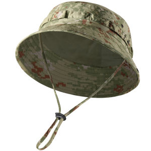 Tactical Fishing Boonie Hats Camouflage Panama Cap Hunting Shooting Outdoor Camping Sun Protection Folding Fisherman Bucket Hat