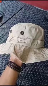 Topi diskon parah - topi rimba face hiking and travelling - topi rimba pria dan wanita dewasa