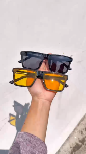 Kacamata Sunglasses Eyewear Square Polaris Pria Polarized Night Driving One Drive Mengemudi Siang Malam Anti Radiasi UV400