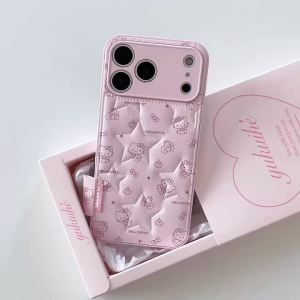 Sanrio | Ốp Điện Thoại Sanrio HelloKitty 3D Nổi Dành Cho iPhone 11/12/13/14/15/16/17 Pro Max Chất Liệu Silicon Mềm Màu Hồng Chống Sốc Thiết Kế Dễ Thương.