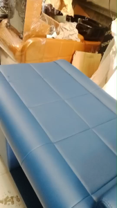 🔥ส่งฟรีทั่วไทย🔥 เตียงสระผม รุ่น Skyสปา9966 สีฟ้า อ่างสระพลาสติกสีขาว พร้อมอุปกรณ์ครบ