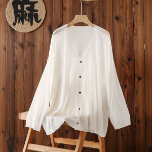 Loose Womens Knitted Open Cardigan Summer New Style Thin Outerwear V-neck Sleeveless Air Conditioning Top Casual Fashion