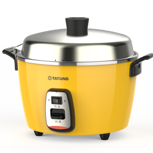 TATUNG | 4L Multifunction Electric Rice Cooker Stainless Steel No Coating Steam Boil Stew Cooker for Family 10 Serves