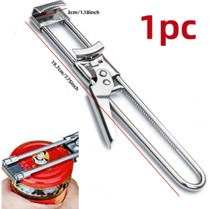 Adjustable Stainless Steel Bottle Opener Multifunctional Glass Bottle Opener Used as Kitchen Accessories for Elderly People