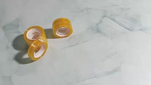 4pcs Office Stationery Adhesive Tape Self-Adhesive Student Tape Learning Office Supplies Transparent Small Tape 透明胶带 (1255)