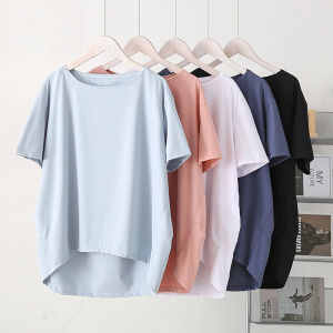 Womens Yoga Sportswear Short Sleeve Top Loose Fit Breathable Quick Dry Summer Style Fitness Clothing Casual Fashion T-shirt