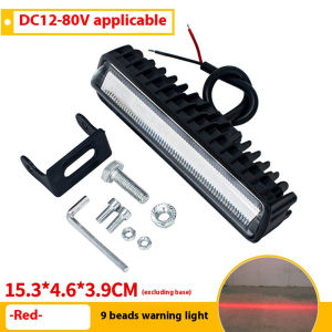 Forklift Warning light 27W 9LED Truck Safety Work Light Bar 12-80W Red Flood Beam Danger Zone Warning Lamp Side Line Marker Ligh