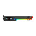 Power Train Z-X6 อุณหภูมิจอแสดงผลกราฟิกการ์ดวงเล็บ 5V 3PIN ARGB AURA SYNC กราฟิกการ์ดผู้ถือ VGA ความสูงปรับ. 