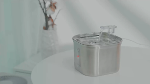 [COD]Pet smart water dispenser Stainless steel cat and dog water dispenser Automatic pet water dispenser mute