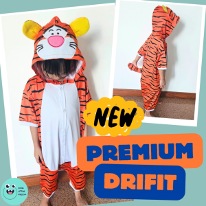 [SG INSTOCK] Premium Drifit Safari Jungle Animals Tiger Disney Character Orange Tigger Onesies Costumes Christmas Xmas