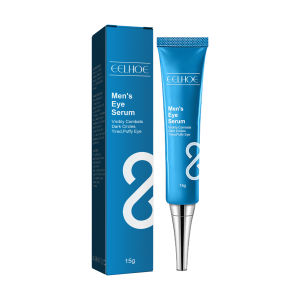 Eelhoe Mens Eye Serum Anti-Wrinkle Anti-Age Remove Dark Circles Against Puffiness And Bags Fade Dark Circles Eye Bags Lift Firm Fine Lines Design for Man Eye Essence Eyes Contour Care（15g）
