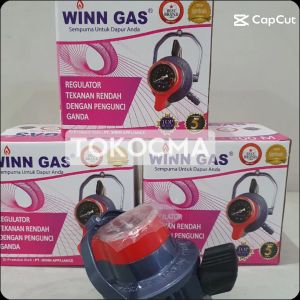 Kepala Gas Regulator / Kompor Gas + Meter Winn Gas W - 900M Tekanan Rendah