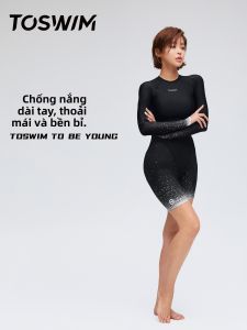 toswim | Long Sleeve Sun Protection Diving Conservative Womens Swimsuit