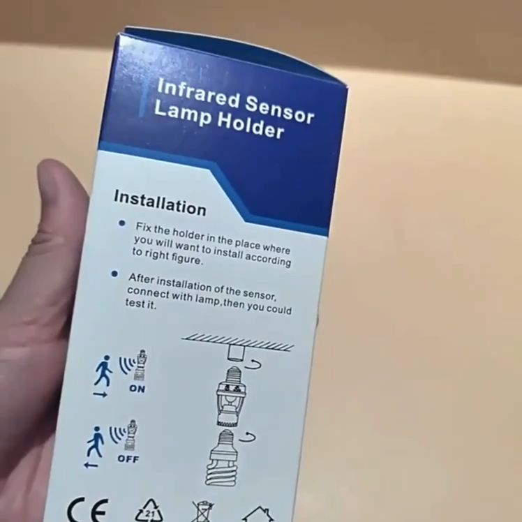 E27 หลอดไฟ 220V/AC เซ็นเซอร์ ตรวจสอบการเคลื่อนไหว ผลิตภัณฑ์ Infrared Sensor ในระบบติดอัตโนมัติ