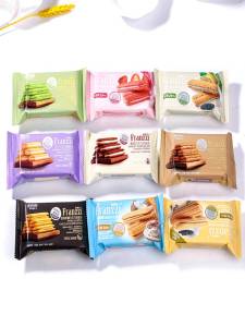 Franzzi Chocolate Heart Biscuits Matcha Mousse Yogurt Snacks for Office Leisure Craving Reliever Bag of 500g from Guangdong