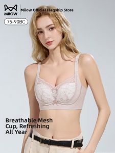 MiiOW | Invisible Large Bust Smaller Lightweight Breathable Uplift Support Anti-Sagging Underbust Lace Bra