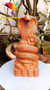 Tượng Rắn Phong Thủy Để Bàn - Đồ Decor Trang Trí - Quà Biếu Tặng Ý Nghĩa - Đồ Lưu Niệm - Vật Phẩm Phong Thủy - Đồ Gỗ Mỹ Nghệ - Gỗ Decor - Phụ Kiện Decor