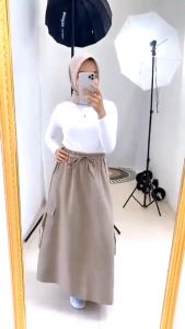 NEW ROK CARGO WANITA DEWASA/ROK CARGO KOREAN STYLE TERBARU