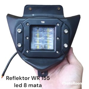 LAMPU DEPAN LED REFLEKTOR YAMAHA WR 155 LED 8 MATA LED IMPORT/DAYMAKER