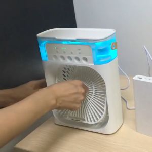 HUMIDIFICATION AIR CONDITIONER AC fan mist steam USB Desktop steam fan 5V