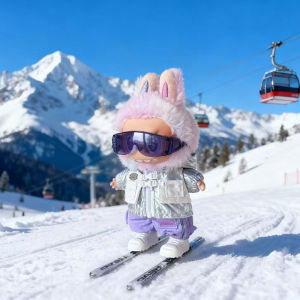 Snowsuit Front High Energy 3.0 Labubu Doll Clothes Lucky Second And Third Generation Plush Toy Doll Outfits Cartoon Style