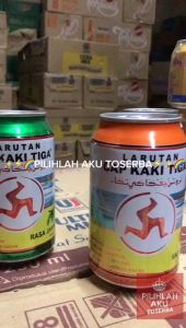 Larutan Penyegar CAP KAKI 3 Rasa JAMBU KALENG 320 ml - ( HARGA 3 Kaleng )