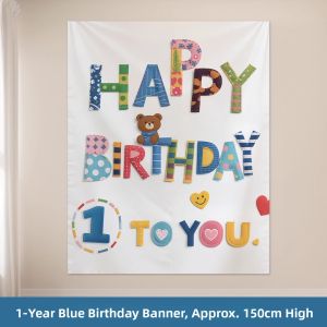 QIANHUAJIAN | Birthday Decoration Hanging Cloth for Boys Outdoor Photography