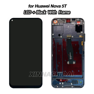 6.26For Huawei Nova 5T LCD Display Touch Screen Frame Battey Cover Housing YAL-L21 L61 L71 L61D LCD For Nova 5T Touch Screen