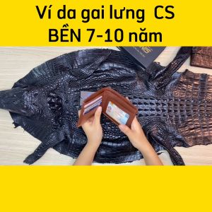 [FREE SHIP] Ví cá sấu gai lưng [GAI LƯNG CÁ SẤU NHỎ ĐẸP NHẸ NHÀNG]