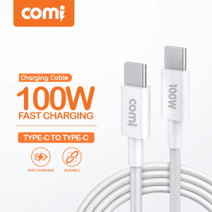 COMI CC121 100W PD Super Fast Charging Type-C Cable for Laptop iP17 Android/ 1 Meter Data Transfer Supports Android and iPh Devices