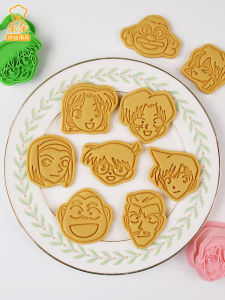 Thám Tử Lừng Danh Conan Hoạt Hình Đường Màu Be Khuôn Bánh Quy 3d Báo Chí Dụng Cụ Nướng Bánh Tự Làm Đồ Dùng Thủ Công Sử Dụng Tại Nhà Phụ Kiện Nhà Bếp