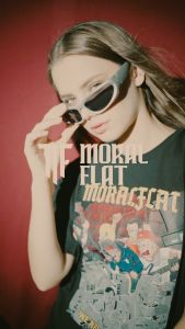 Kaos-Tshirt Moralflat-Real Evolution-Simson-Steel Blue-24s