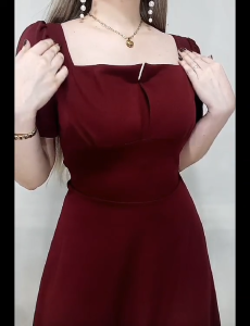 Jer Jen Scalliope Elegant Bolero Sleeve Midi Dress-Trendy Fashionable Classy Flowy Casual & Formal Perfect For Special Events Short Sleeve