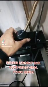 Sink Piano Viral 7545 komplit set LED indikator suhu