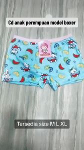 BAYIe - 12 PCS Celana Dalam / CD Anak Perempuan Cewek BOXER GOLDEN NICK CD-SA 078 Motif RANDOM/ Kids Underwear Size M L XL