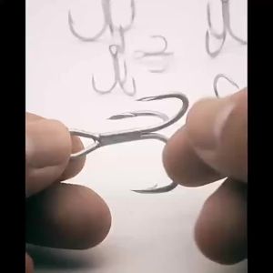 10PCS Fishing Hook Treble Hook 2# 4# 6# 8# 10# Fishing accessories Fishing Hook Multiple Purpose