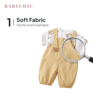 Overalls Clothing Set 0-6 Years Kids Boys Girls T Shirt Set Bear Suspender Jumpsuit Set Baju Budak