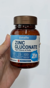 Estalife Zinc Gluconate High Potency & Purity | Immunity Growth & Development | Skin & Eye Health