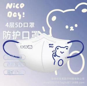 หน้ากากอนามัย 3D สำหรับผู้ใหญ่ ลายการ์ตูน Princess บรรจุภัณฑ์แยกส่วนพร้อมแถบจมูก เครื่องประดับแฟชั่นฤดูใบไม้ร่วง 2024