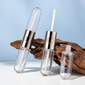KuZHEN 8ml Lip Glaze Empty Tube Oval Double Head Packaging Materials Plastic Bottle Cosmetics Packaging Bottle Lip Gloss Tube