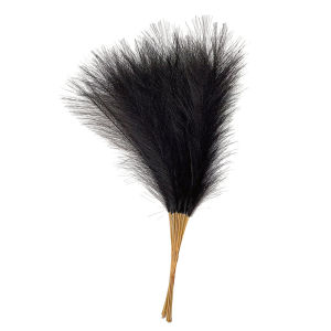 55 ซม.10PCS Fluffy Pampas Grass Boho ตกแต่งดอกไม้ปลอม Reed จําลองงานแต่งงานตกแต่งบ้านประดิษฐ์ดอกไม้