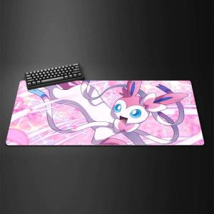 Bandai | Pokemon Rayquaza Gaming Mouse Pad Large Desk Mat 2MM Stitched Edge Keyboard Pad Non Slip Rubber Base Office Table Mat