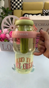 1320ml Bottle Cartoon Plastic Water Bottle Sport Drink Tumbler Large Capacity Exercise Drinking Cup