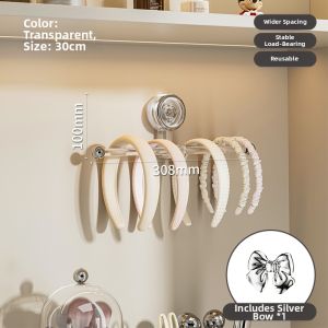 BAOJIAWANG | Wall Mounted Double Hook Hair Accessories Organizer