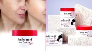 【BPOM】GUANJING Kojic Acid Original Facial Moisturizer Whitening Cream 50gr+GUAN JING Kojic Acid Soap Skin Lightening Soap 120g Menjaga Kelembaban Kulit Wajah