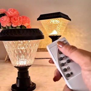 ไฟปักสนามสไตล์ญี่ปุ่น ไฟติดผนัง โซล่าเซลล์ มีเซ็นเซอร์ ปรับได้4โหมด ไฟติดผนังกันน้ำฝน ไฟสวน Solar Light เปิดปิดอัตโนมัติ ติดตั้งง่าย